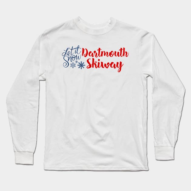 Dartmouth Skiway in Snow Long Sleeve T-Shirt by ArtDesignDE